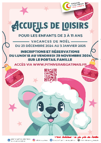 Inscriptions ALSH vacances de Noël