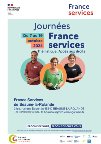 Programme d'ateliers France Service à Beaune la Rolande