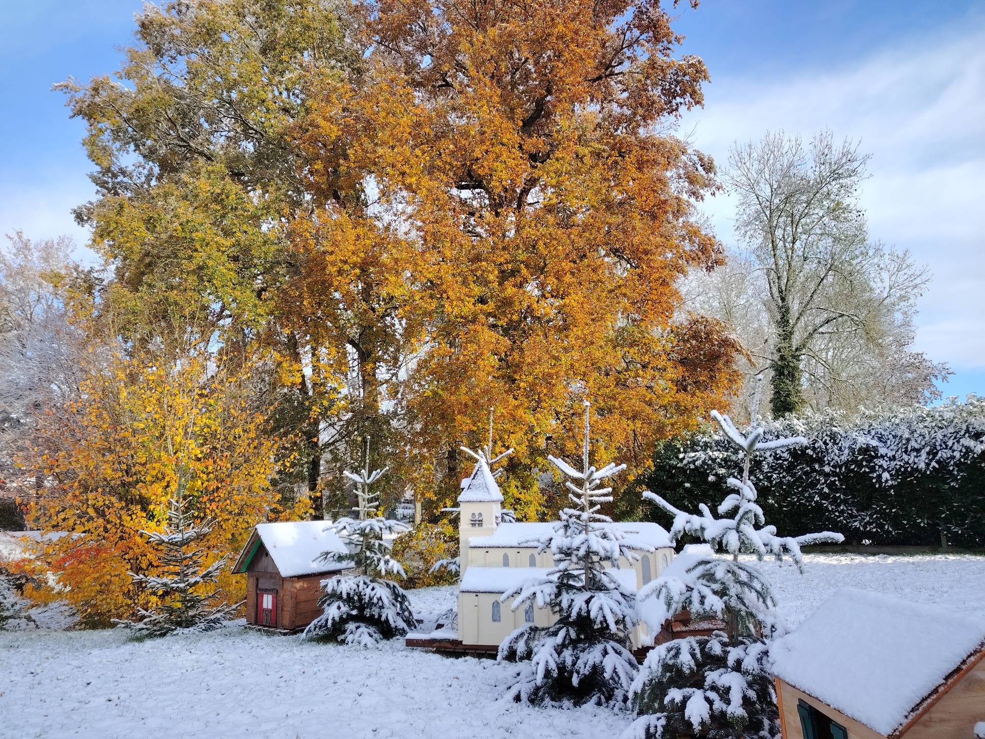 La neige à Nibelle le 21 novembre 2024